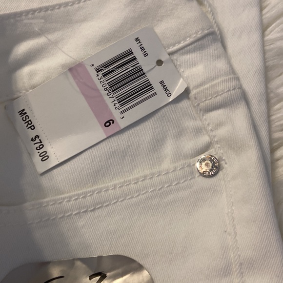 Seven7  High Rise Strech Ankle Skinny Women White Jeans Pants size 6 brand new - Picture 12 of 12